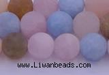 CMG303 15.5 inches 10mm round matte morganite beads wholesale