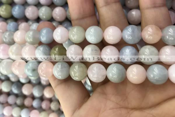 CMG332 15.5 inches 10mm round morganite beads wholesale