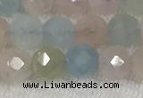 CMG350 15.5 inches 6mm faceted round amethyst gemstone beads