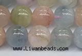 CMG392 15.5 inches 8mm round morganite gemstone beads