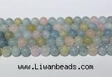 CMG442 15.5 inches 10mm round morganite gemstone beads wholesale