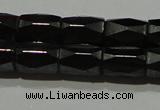 CMH105 15.5 inches 5*8mm faceted tube magnetic hematite beads