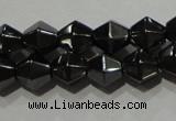 CMH135 15.5 inches 6*6mm faceted bicone magnetic hematite beads