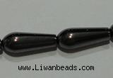 CMH139 15.5 inches 6*16mm teardrop magnetic hematite beads