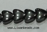 CMH172 15.5 inches 8*8mm heart magnetic hematite beads wholesale