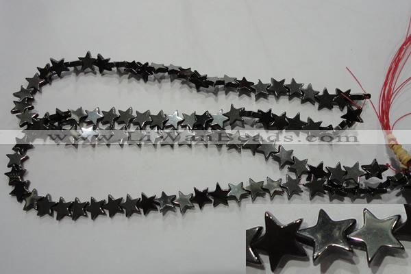 CMH177 15.5 inches 10*10mm star magnetic hematite beads wholesale