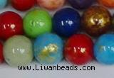 CMJ1014 15.5 inches 12mm round mixed Mashan jade beads wholesale