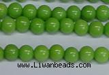 CMJ114 15.5 inches 6mm round Mashan jade beads wholesale