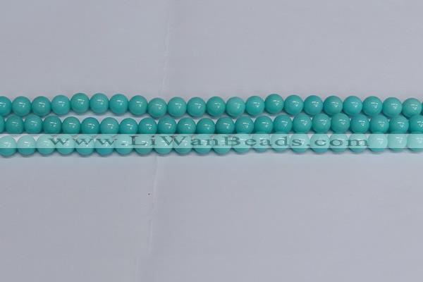 CMJ192 15.5 inches 8mm round Mashan jade beads wholesale