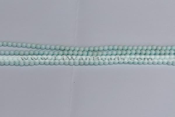 CMJ211 15.5 inches 4mm round Mashan jade beads wholesale