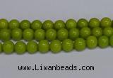 CMJ267 15.5 inches 4mm round Mashan jade beads wholesale