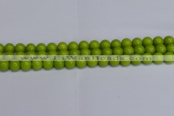 CMJ271 15.5 inches 12mm round Mashan jade beads wholesale