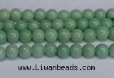 CMJ281 15.5 inches 4mm round Mashan jade beads wholesale