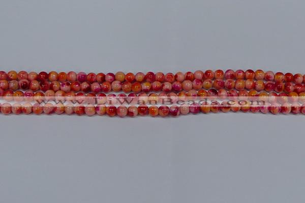 CMJ400 15.5 inches 4mm round rainbow jade beads wholesale