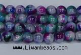 CMJ407 15.5 inches 4mm round rainbow jade beads wholesale