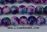 CMJ409 15.5 inches 8mm round rainbow jade beads wholesale