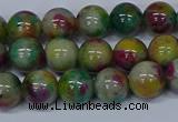 CMJ416 15.5 inches 8mm round rainbow jade beads wholesale