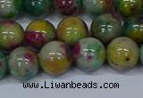 CMJ417 15.5 inches 10mm round rainbow jade beads wholesale