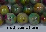 CMJ418 15.5 inches 12mm round rainbow jade beads wholesale