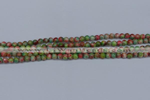 CMJ422 15.5 inches 6mm round rainbow jade beads wholesale