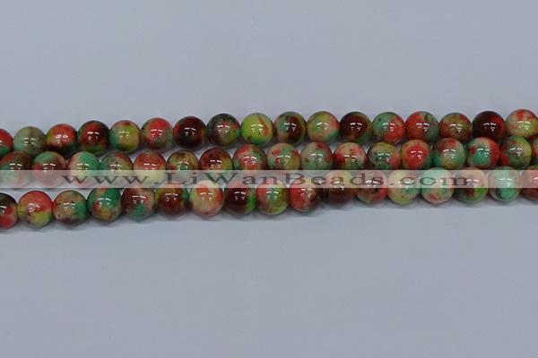 CMJ425 15.5 inches 12mm round rainbow jade beads wholesale