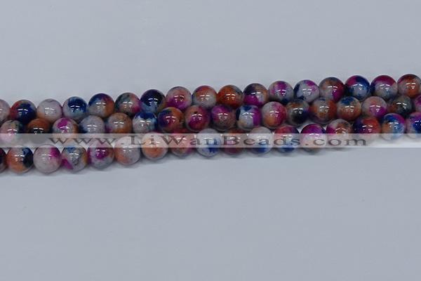 CMJ432 15.5 inches 12mm round rainbow jade beads wholesale