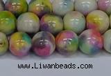 CMJ438 15.5 inches 10mm round rainbow jade beads wholesale