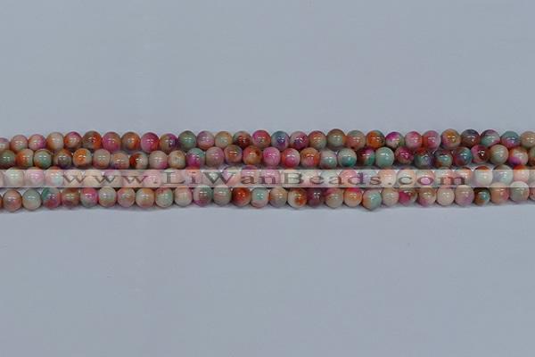 CMJ443 15.5 inches 6mm round rainbow jade beads wholesale