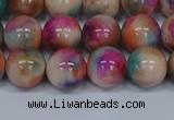 CMJ445 15.5 inches 10mm round rainbow jade beads wholesale