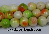 CMJ451 15.5 inches 8mm round rainbow jade beads wholesale