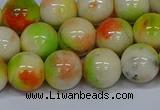 CMJ453 15.5 inches 12mm round rainbow jade beads wholesale