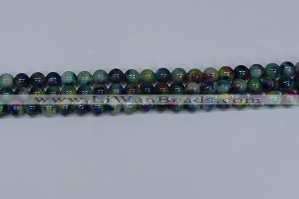 CMJ466 15.5 inches 10mm round rainbow jade beads wholesale