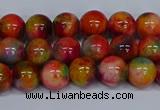 CMJ472 15.5 inches 8mm round rainbow jade beads wholesale