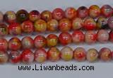 CMJ484 15.5 inches 4mm round rainbow jade beads wholesale