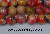 CMJ486 15.5 inches 8mm round rainbow jade beads wholesale