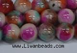 CMJ495 15.5 inches 12mm round rainbow jade beads wholesale