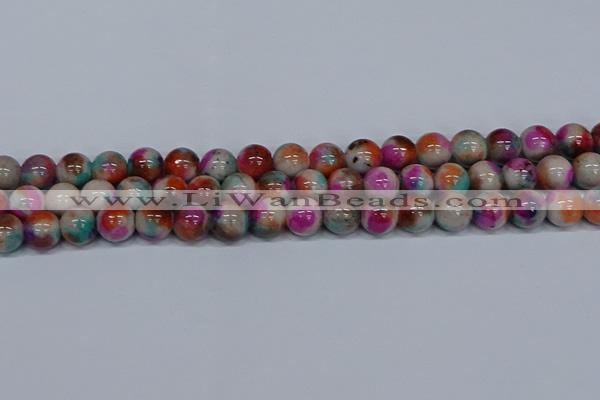 CMJ495 15.5 inches 12mm round rainbow jade beads wholesale