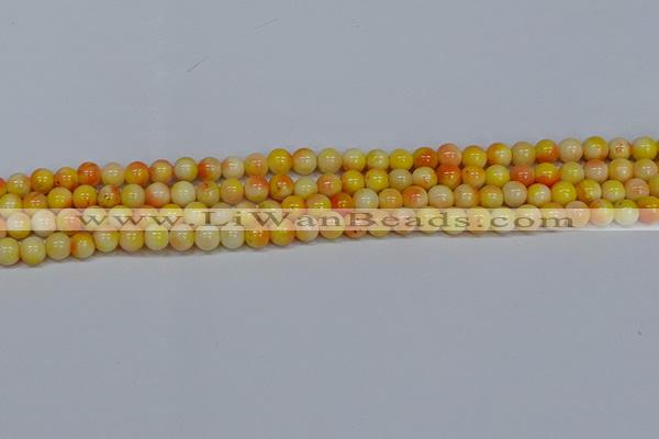 CMJ506 15.5 inches 6mm round rainbow jade beads wholesale