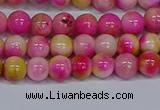 CMJ513 15.5 inches 6mm round rainbow jade beads wholesale