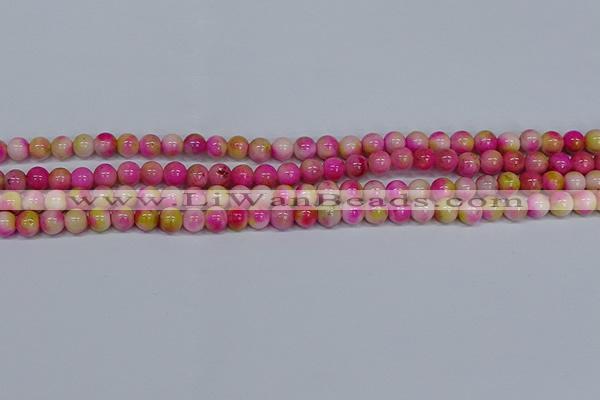 CMJ513 15.5 inches 6mm round rainbow jade beads wholesale