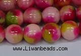 CMJ516 15.5 inches 12mm round rainbow jade beads wholesale