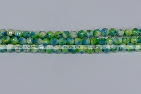 CMJ523 15.5 inches 12mm round rainbow jade beads wholesale