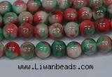 CMJ534 15.5 inches 6mm round rainbow jade beads wholesale