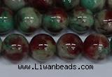 CMJ572 15.5 inches 12mm round rainbow jade beads wholesale