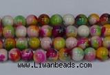 CMJ589 15.5 inches 4mm round rainbow jade beads wholesale