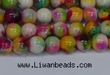 CMJ590 15.5 inches 6mm round rainbow jade beads wholesale