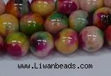 CMJ592 15.5 inches 10mm round rainbow jade beads wholesale