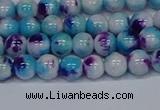 CMJ611 15.5 inches 6mm round rainbow jade beads wholesale