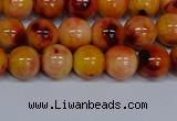 CMJ647 15.5 inches 8mm round rainbow jade beads wholesale