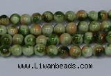 CMJ673 15.5 inches 4mm round rainbow jade beads wholesale